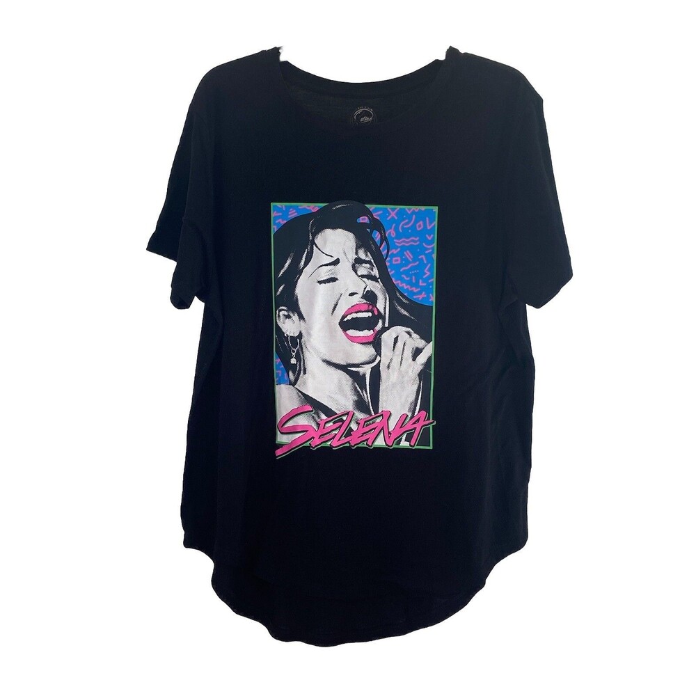 Womens Selena Quintanilla Official Merch Face Pop Art Graphic 90s Size 3XL